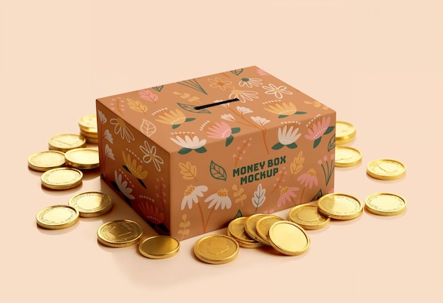 Piggybank mock-up for saving money