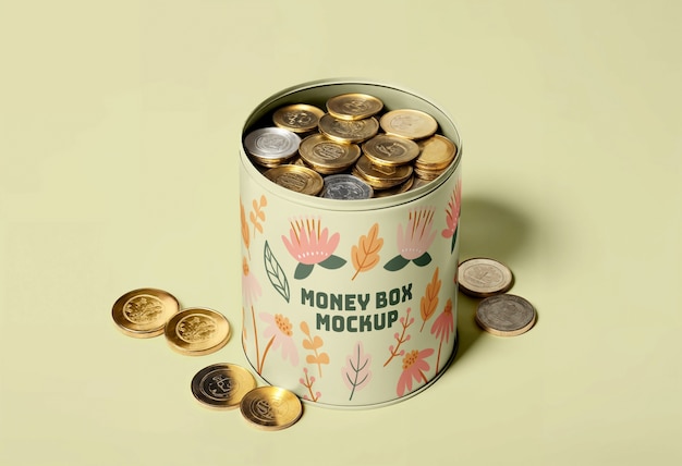 Piggybank mock-up for saving money