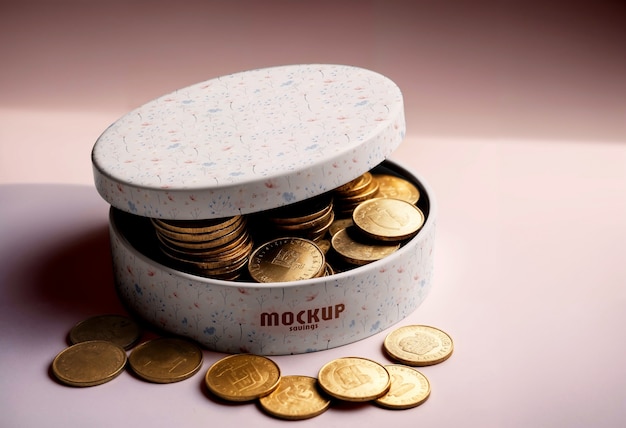 Piggybank mock-up for saving money