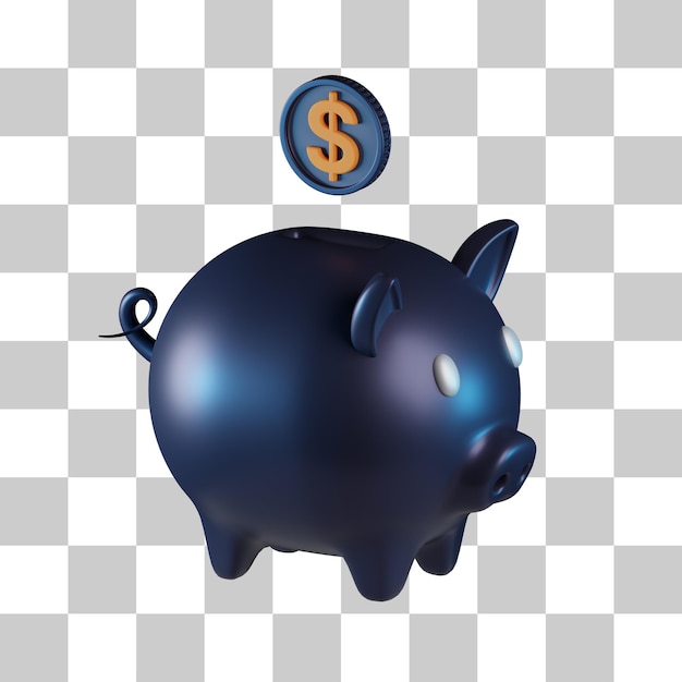 Piggybank Saving 3D Icon