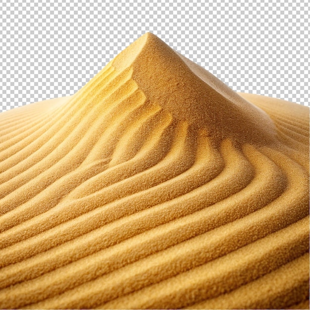 pile desert sand small dune on transparent background