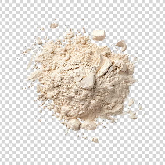 PSD a pile of flour on a transparent background