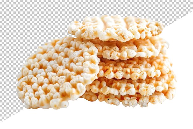 PSD a pile of popcorn and a square of popcorn