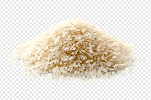 PSD pile of rice isolated on transparent background