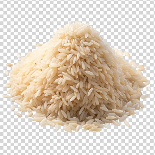 PSD a pile of rice on transparent background