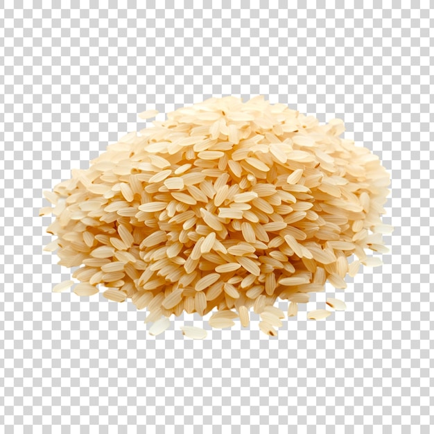 PSD a pile of rice with a transparent background