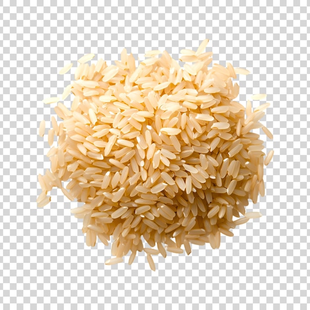 PSD a pile of rice with a transparent background