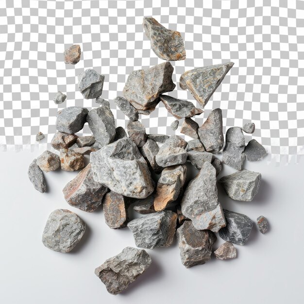 PSD a pile of rocks and a checkered background with a checkered pattern