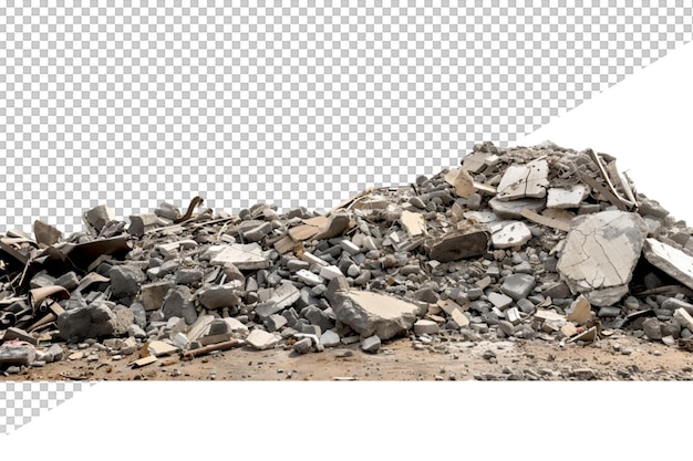 a pile of rocks and a pile of rocks with a white object on it