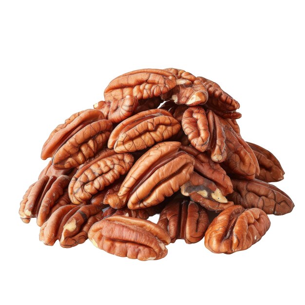 PSD a pile of shelled pecan nuts