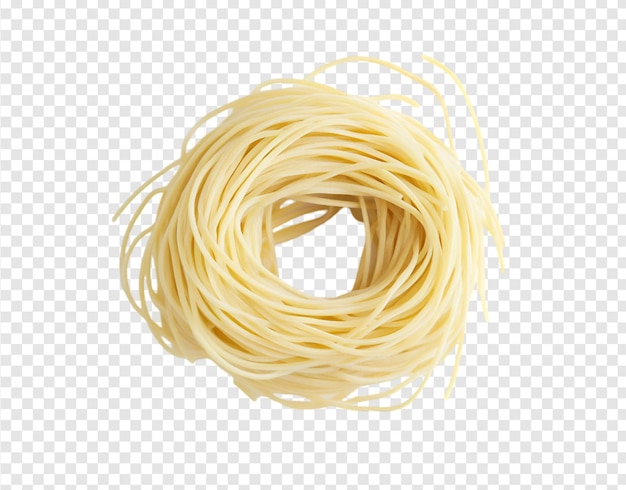 PSD a pile of spaghetti on a transparent background