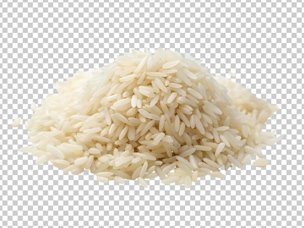 PSD pile of white rice isolated on transparent background png psd