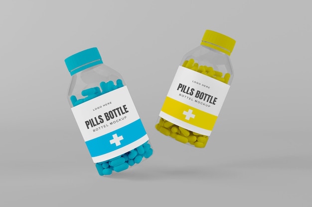 Pill Bottle Mockup