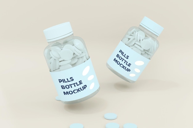 Pill Bottle Mockup