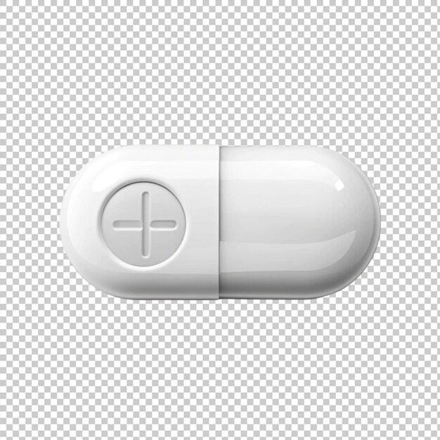 PSD pill white symbol