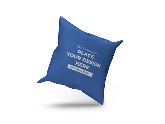 PSD pillow cushion mockup template isolated