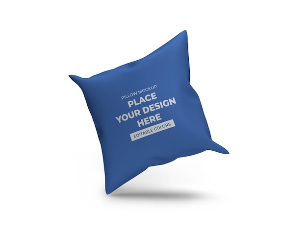 PSD pillow cushion mockup template isolated