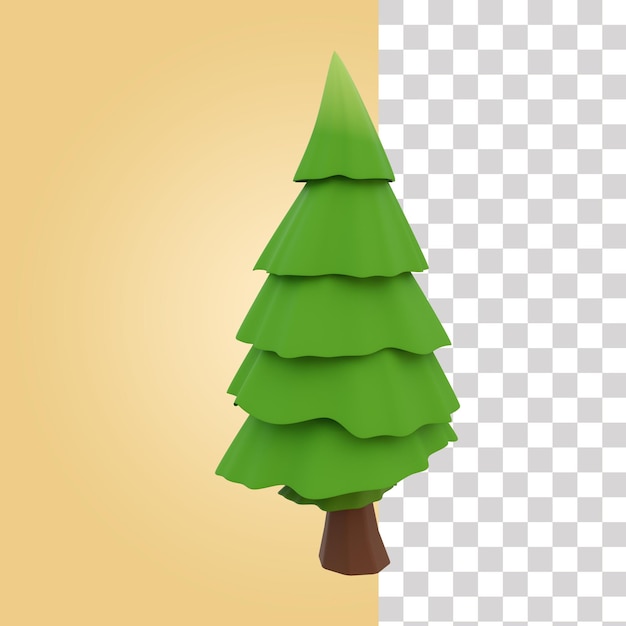 Pine Tree 3D Icon