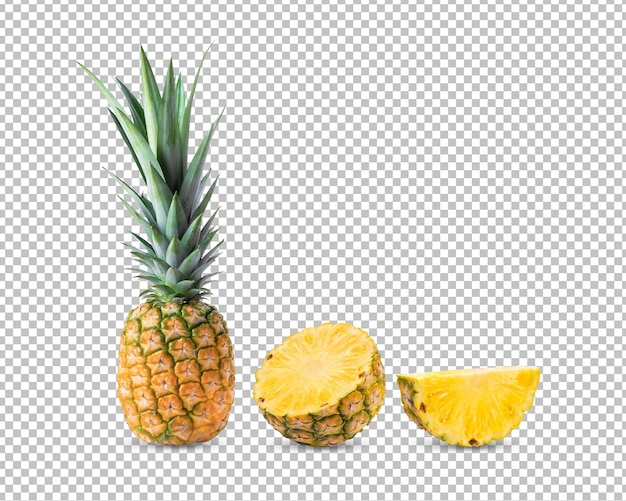 Pineapple isolated on alpha layer