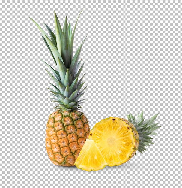 Pineapple isolated on alpha layer