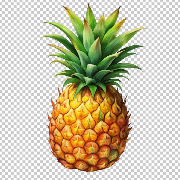 pineapple juicy mellow isolated on white