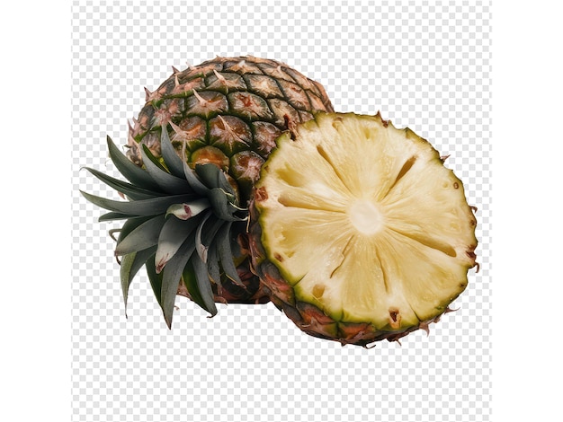 a pineapple with a pineapple on it