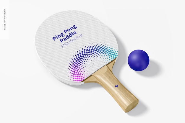 Ping Pong Paddle Mockup