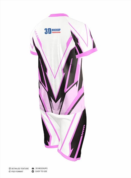 PSD a pink and black sports uniform with the number 20 on it