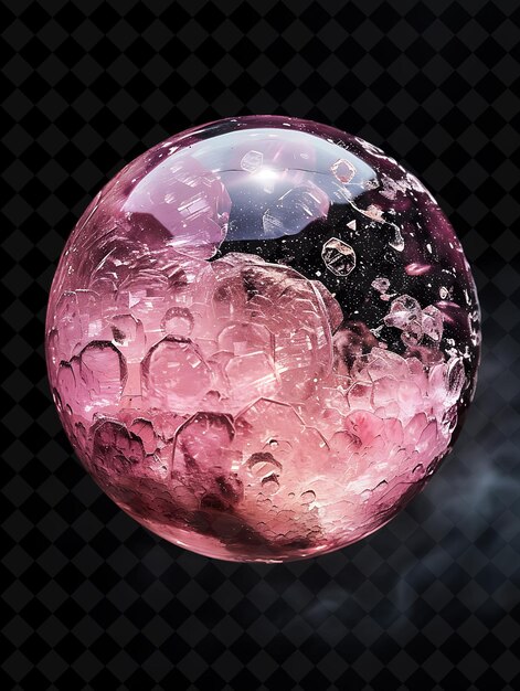 PSD a pink bubble with the word  the word  on it