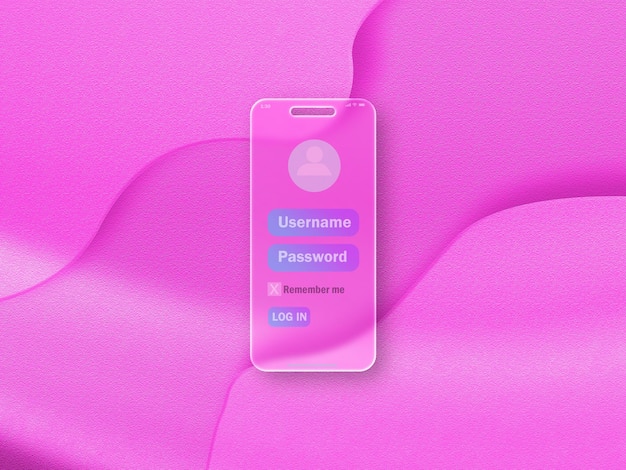 PSD a pink cell phone with a pink case that saysthank youon it