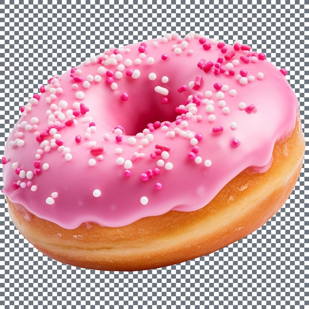 pink donut with sprinkles