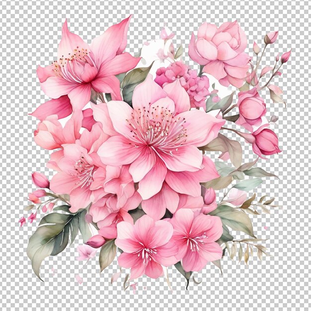 PSD a pink flower arrangement is shown in a photo