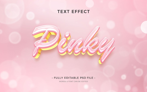 Pink girly text effect