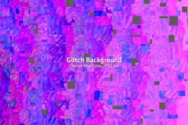 Pink glitch gaming overlay background color can be changed