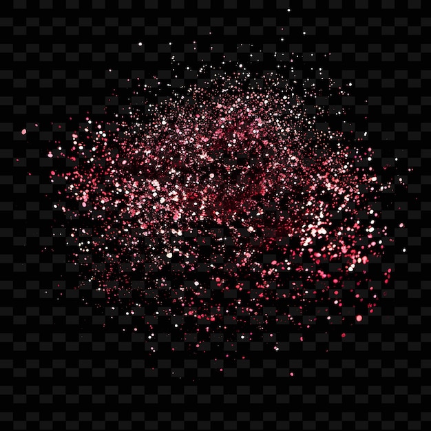 pink glitter on a black background with a pink glitter