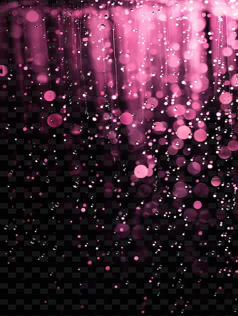 pink glitter on a black background with a purple background