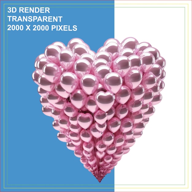 a pink heart with a picture of a pink heart that says quot 3d xcxx quot