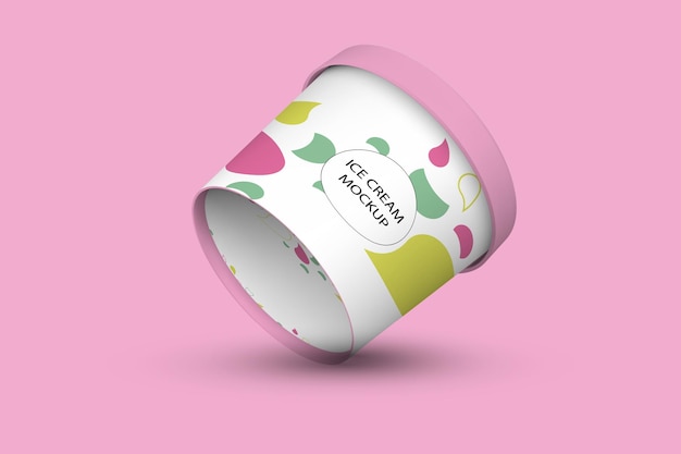 Pink Ice cream mockup