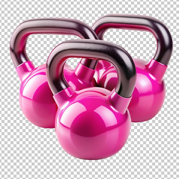 PSD pink kettlebells transparent background