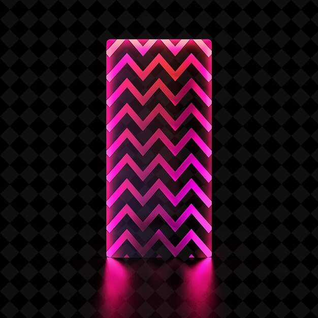 a pink lava lamp with a purple base and a pink neon light