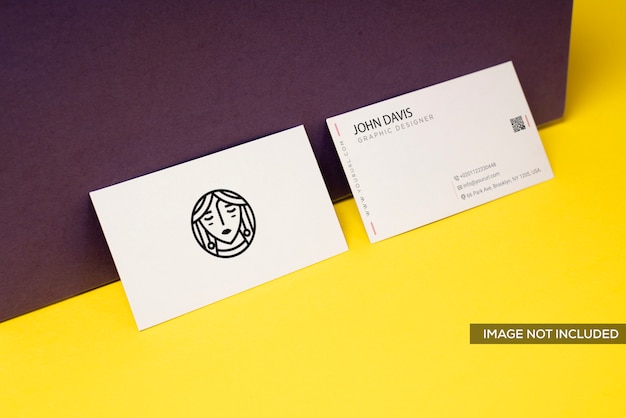 Pink Mockup of Business Card