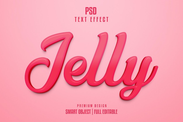 Pink poster that says'psdd text effect'on it