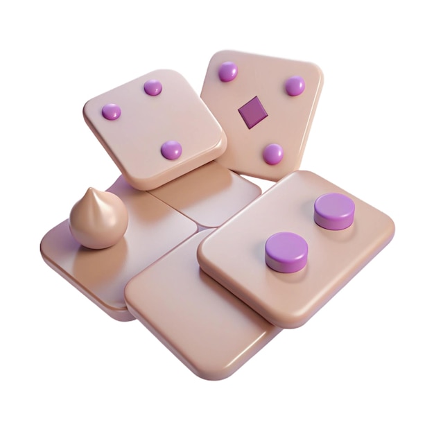 PSD a pink and purple game with a purple cover and purple buttons