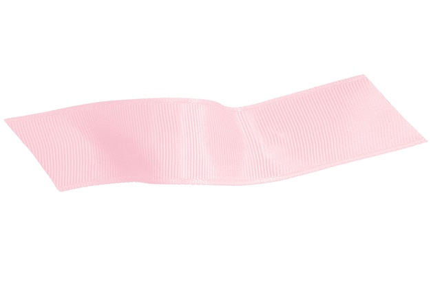 Pink ribbon on a blank background