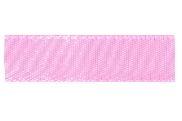 Pink ribbon on a blank background