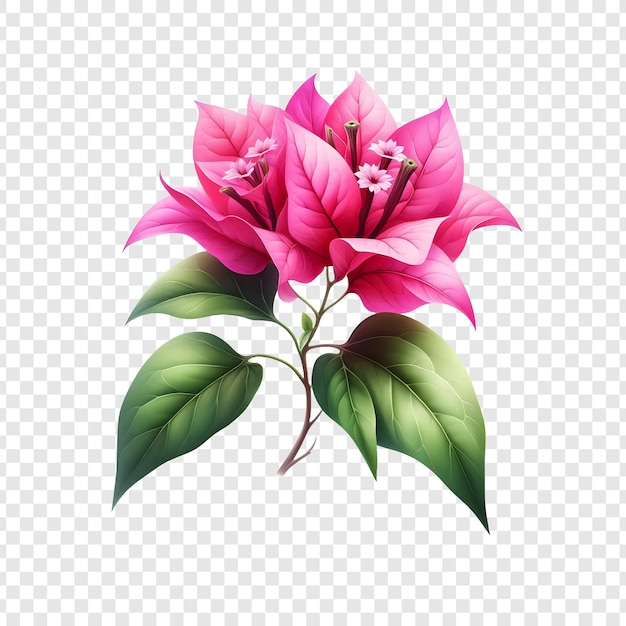 PSD pink roses isolated on transparent background