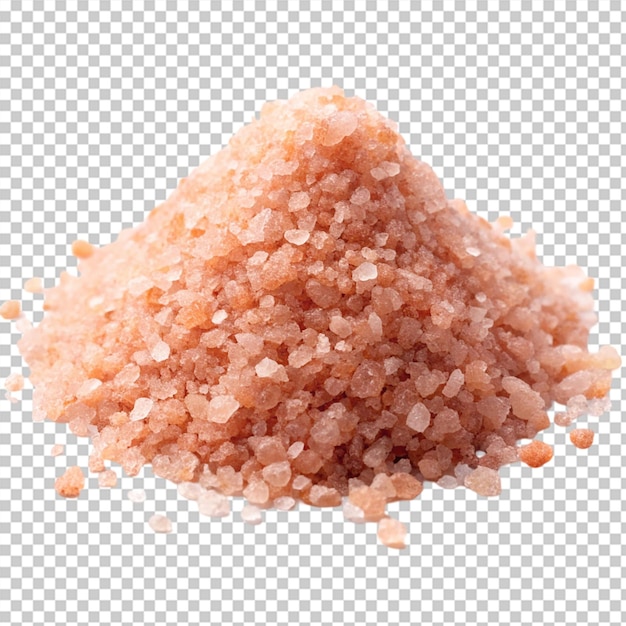 Pink salt isolated on transparent background