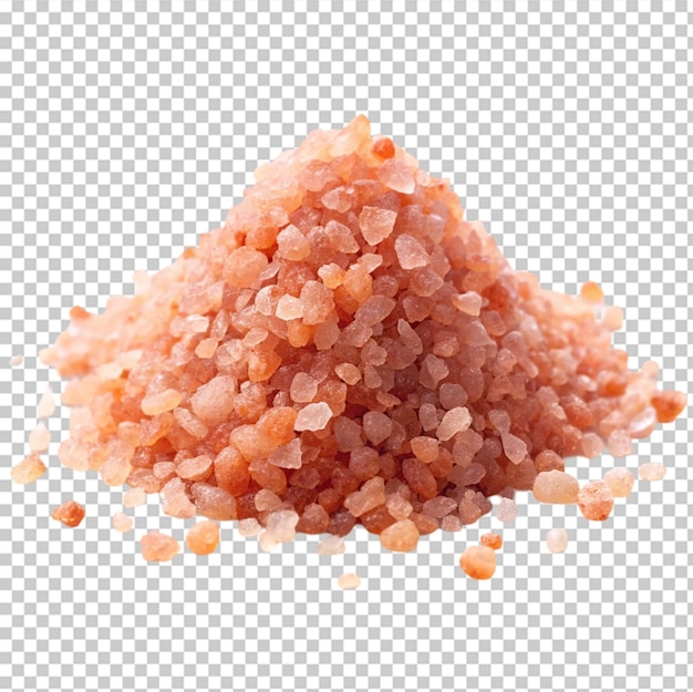 PSD pink salt isolated on transparent background