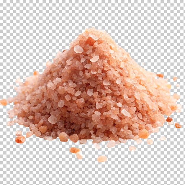 Pink salt isolated on transparent background