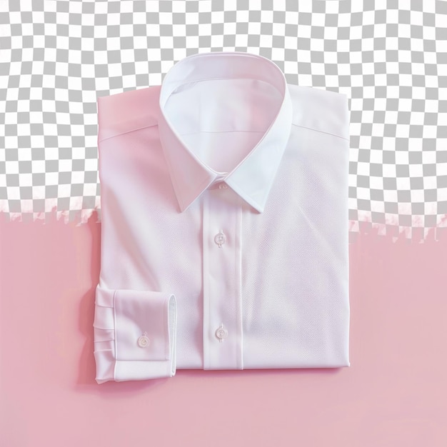 PSD a pink shirt with a white collar and a white collar